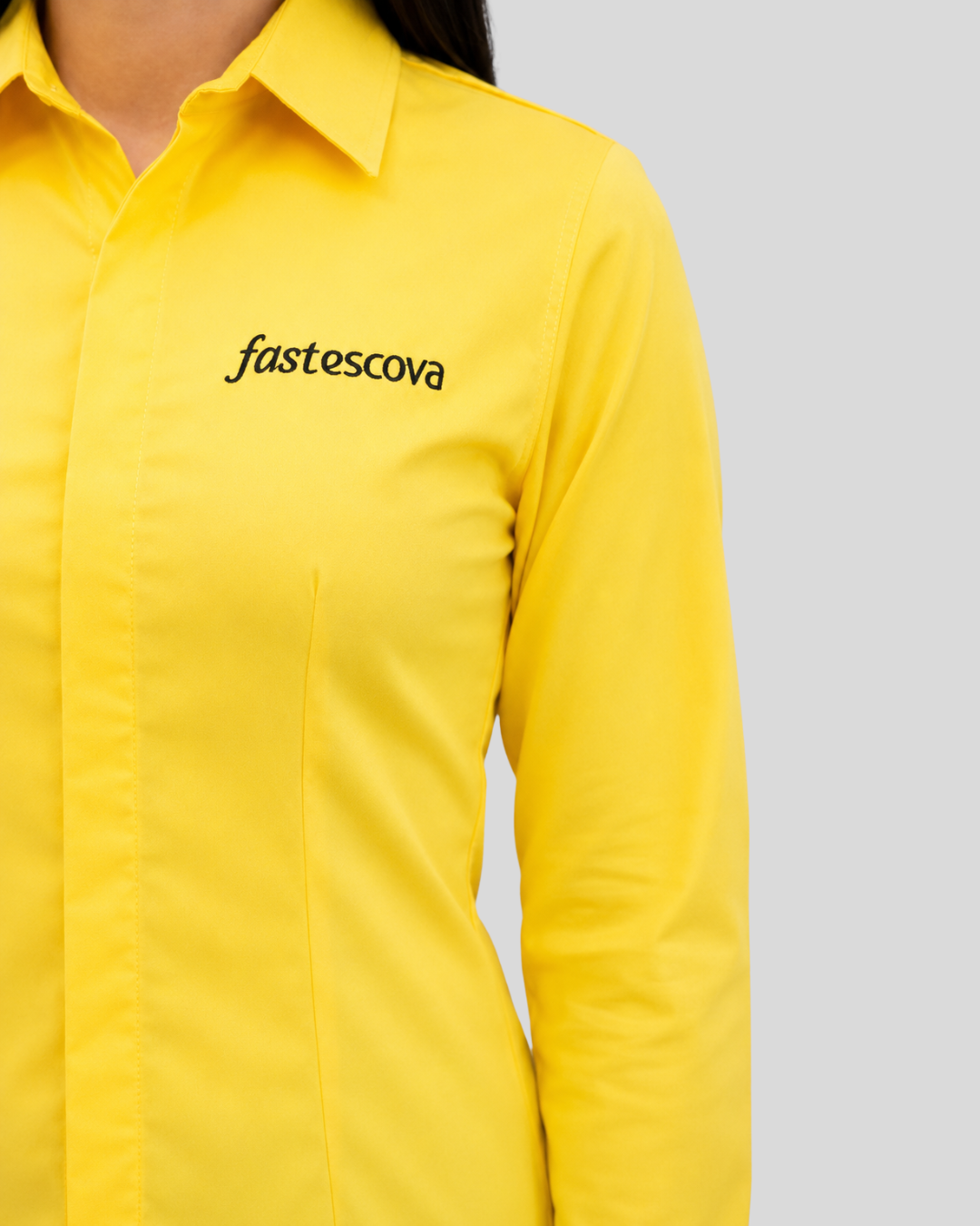 Camisa Manga Longa Amarela Feminina/Masculina - Imagem 3