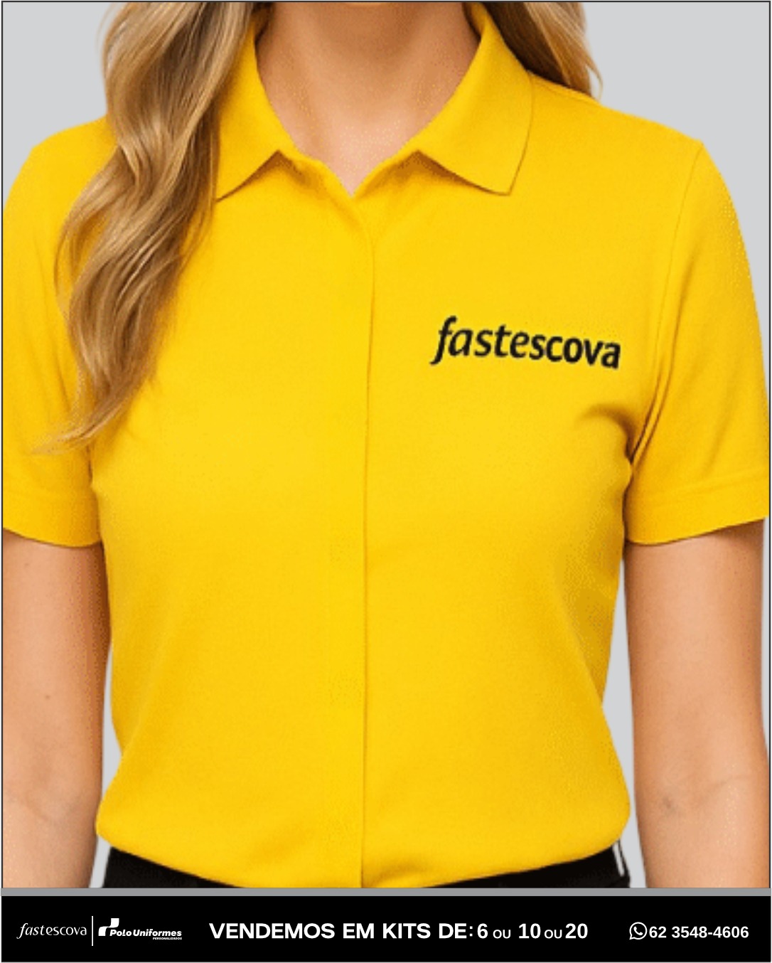 Camisa Manga Curta  Amarela